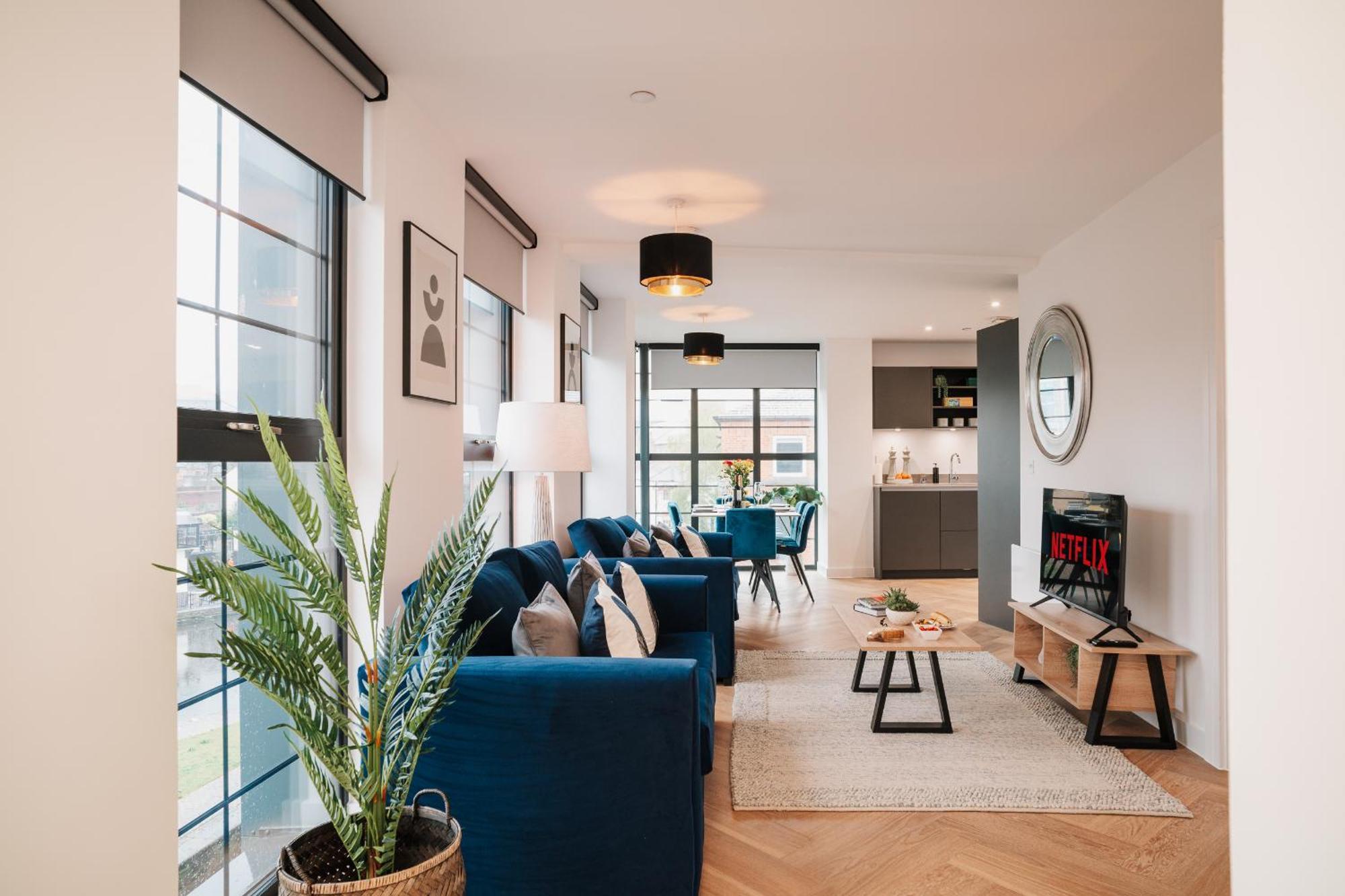 Luxury City & Canal View Stylish Pad, Family, Contractors, Fast Wifi Birmingham Ngoại thất bức ảnh